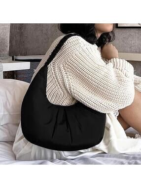 Dagne Dover REPREVE Rider Shoulder Bag Onyx Black Vegan